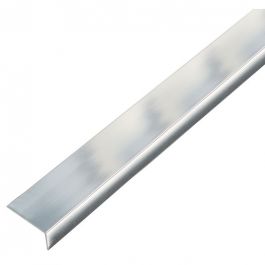 Vinkelprofil aluminium krom 20x10x1mm 1 m