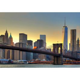 Fototapet Brooklyn Bridge At Sunset W+G