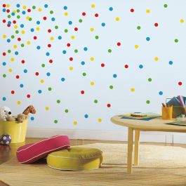 Väggdekor Primary Confetti Dots RoomMates