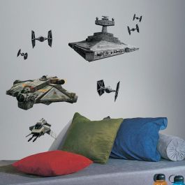 Väggdekor Star Wars Rebel & Imperial Ships Giant RoomMates