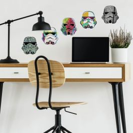 Väggdekor Star Wars Artistic Storm Trooper Heads RoomMates
