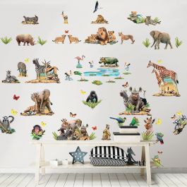 Väggdekor Djungel Safari Room Walltastic