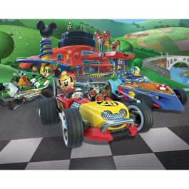 Barntapet Disney Musse Piggs racing Walltastic