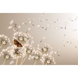 Tapet Dandelions And Butterfly Dimex