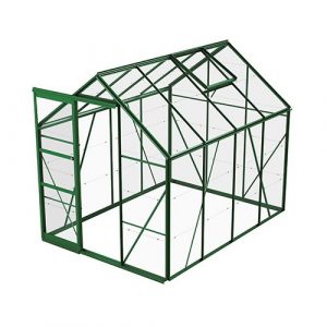 Växthus Bruka Grön Glas, Ja, 4,9 M²