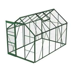 Växthus Bruka Grön Glas, Ja, 6,1 M²