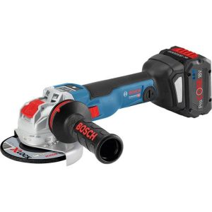 Bosch GWX 18V-10 SC Vinkelslip med X-LOCK, 8,0Ah batterier och laddare