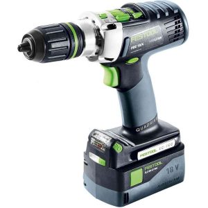 Festool PDC 18/4 5,2/4,0 I-Set/XL-SCA QUADRIVE Slagskruvdragare med batterier och laddare