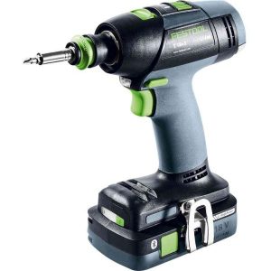 Festool T 18+3 HPC 4,0 I-Plus Skruvdragare med batterier och laddare