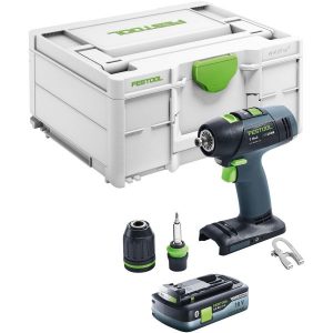 Festool T18+3 Basic 4,0 Skruvdragare med 4,0 Ah batteri