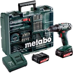 Metabo BS 14.4 SET Borrskruvdragare med 2,0Ah batterier, laddare och tillbehör