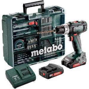 Metabo BS 18 L SET Borrskruvdragare med 2,0Ah batterier, laddare och tillbehör