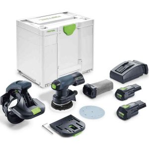 Festool ES-ETSC 125 3,1 I-Plus Kantslip med batterier och laddare