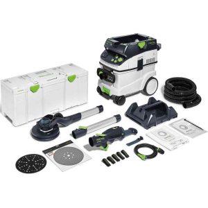 Festool LHS 2 225/CTM 36-Set PLANEX Vägg- & takslip med dammsugare, 400 W