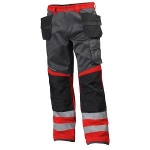 Helly Hansen Workwear Alna Arbetsbyxa varsel, röd/svart C44