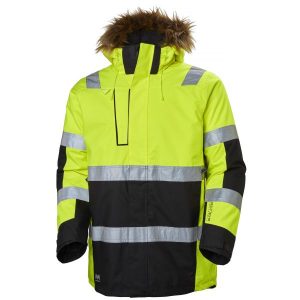 Helly Hansen Workwear Alna Vinterparkas varsel, gul/svart 3XL