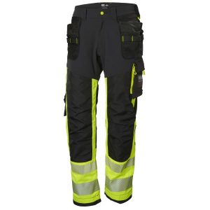 Helly Hansen Workwear ICU Midjebyxa varsel, svart/gul Strl C44