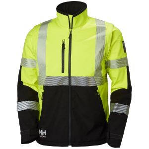 Helly Hansen Workwear ICU Softshelljacka varsel, gul/svart Strl L