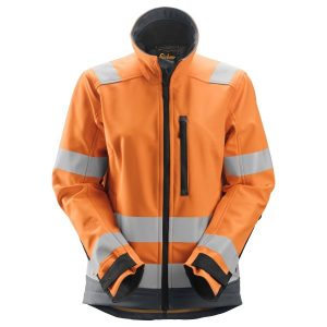 Snickers 1237 AllroundWork Softshelljacka varsel, orange 3XL