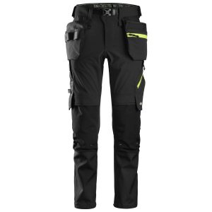 Snickers 6940 FlexiWork Softshellbyxa svart D108