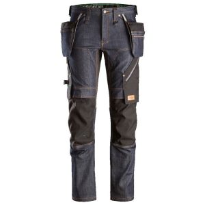 Snickers 6955 FlexiWork Arbetsbyxa denim/svart 104