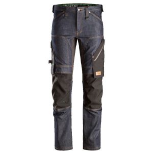 Snickers 6956 FlexiWork Arbetsbyxa denim/svart 100