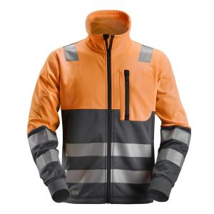 Snickers 8035 AllroundWork Fleecejacka varsel, orange 3XL