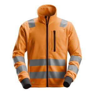 Snickers 8036 AllroundWork Fleecejacka varsel, orange 3XL