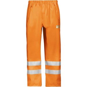 Snickers 8243 Regnbyxa varsel, orange Strl L