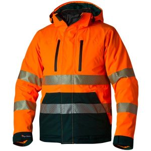 Top Swede 127 Jacka varsel, orange/marin Strl XXL