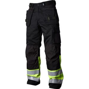 Vidar Workwear V500451C046 Hantverksbyxa svart/gul C46