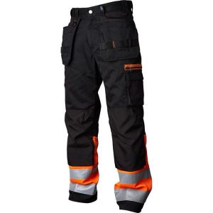 Vidar Workwear V500452C054 Hantverksbyxa orange/svart C54