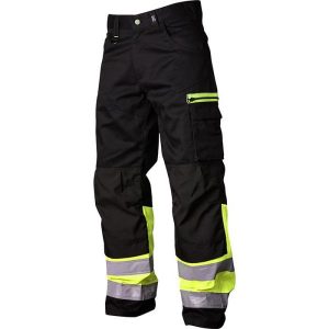 Vidar Workwear V500551C046 Midjebyxa svart/gul C46