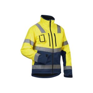 Blåkläder 490025173389XL Softshelljacka varselgul/marinblå, varseljacka Stl M