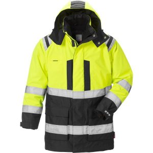 Fristads 4036 GTT Vinterparkas varselgul/svart 2XL