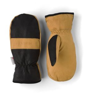 Hestra Job 74971-12 Winter Pro Mitt Vinterhandske tumhandske i skinn, svart/brun 12