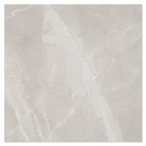 Marmor Klinker Marbella Ljusgrå Blank 60x60 cm