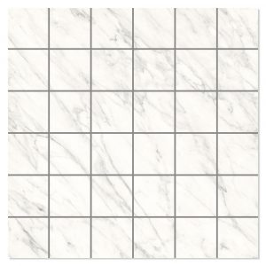 Marmor Mosaik Klinker Ares Vit Blank-Polerad Rak 30x30