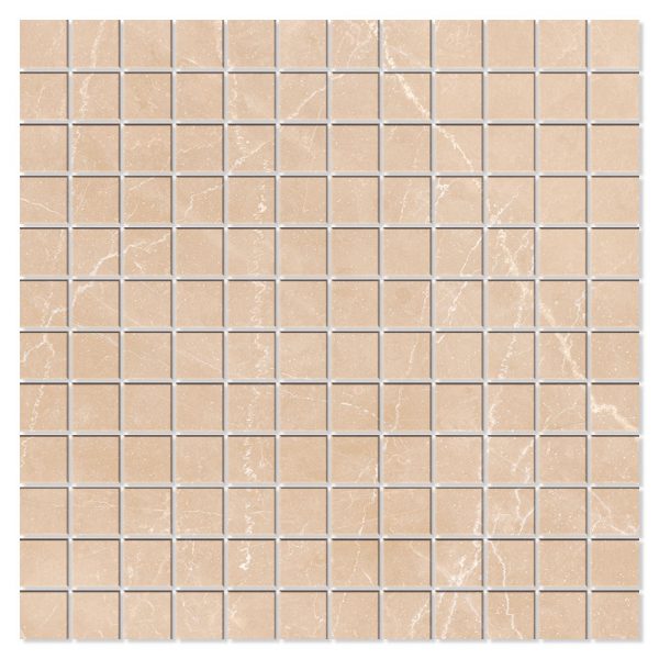 Marmor Mosaik Klinker Bottocino Beige Matt 30x30