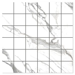 Marmor Mosaik Klinker Laverna Vit Matt 30x30