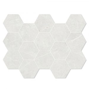 Marmor Mosaik Klinker Prestige Vit Polerad 33x23 cm