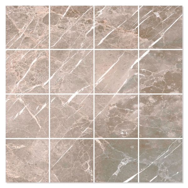 Marmor Mosaik Klinker Soapstone Premium Brun Matt 30x30