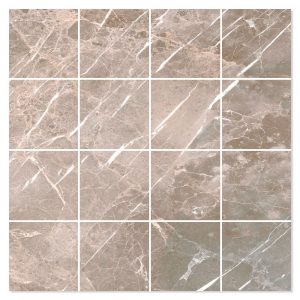 Marmor Mosaik Klinker Soapstone Premium Brun Polerad 30x30