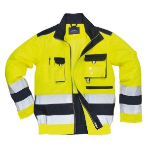 Portwest Lille Jacka Hi-Vis gul/marinblå 3XL