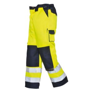 Portwest Lyon Byxa Hi-Vis gul/marinblå 3XL