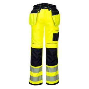 Portwest PW3 Arbetsbyxa Hi-Vis gul 28