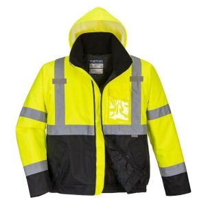 Portwest S363 Jacka Hi-Vis gul/svart 3XL