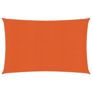 vidaXL Solsegel 160 g/m² orange 2,5x3,5 m HDPE