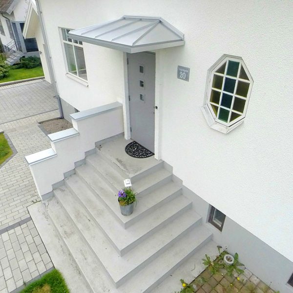 Entrétak Hipped Djup 955mm Designtak