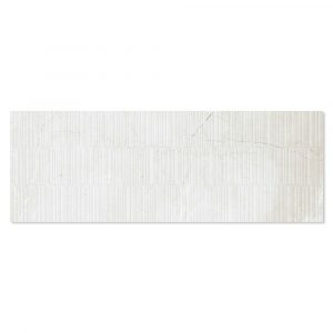 Marmor Kakel Marble Art Vit Matt-Relief 33x90 cm